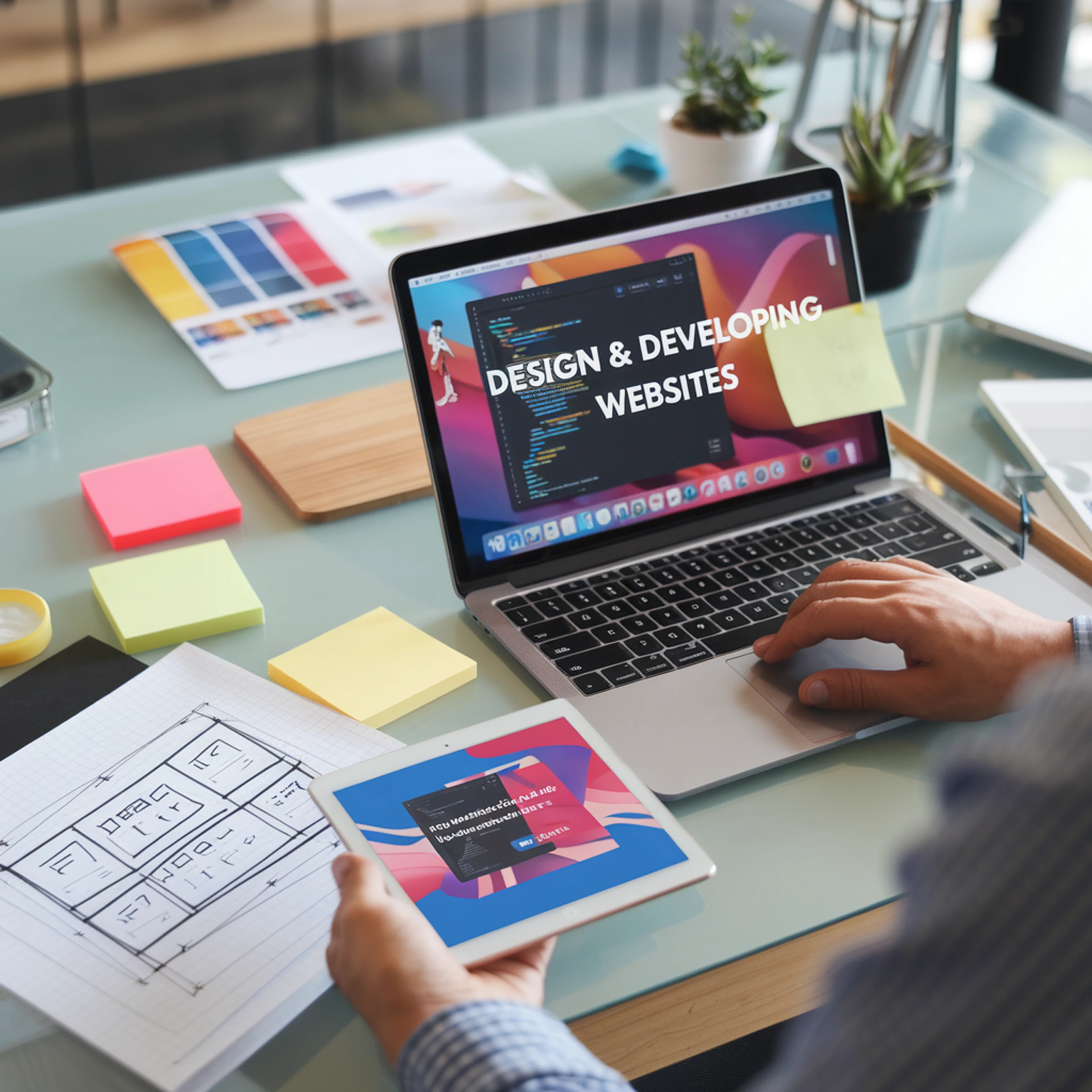 تصميم وتطوير المواقع